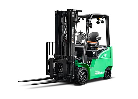 Chariot élévateur électrique Li-ion Hangcha à pneus cushion (intérieur) 4 000-7 999 lbs