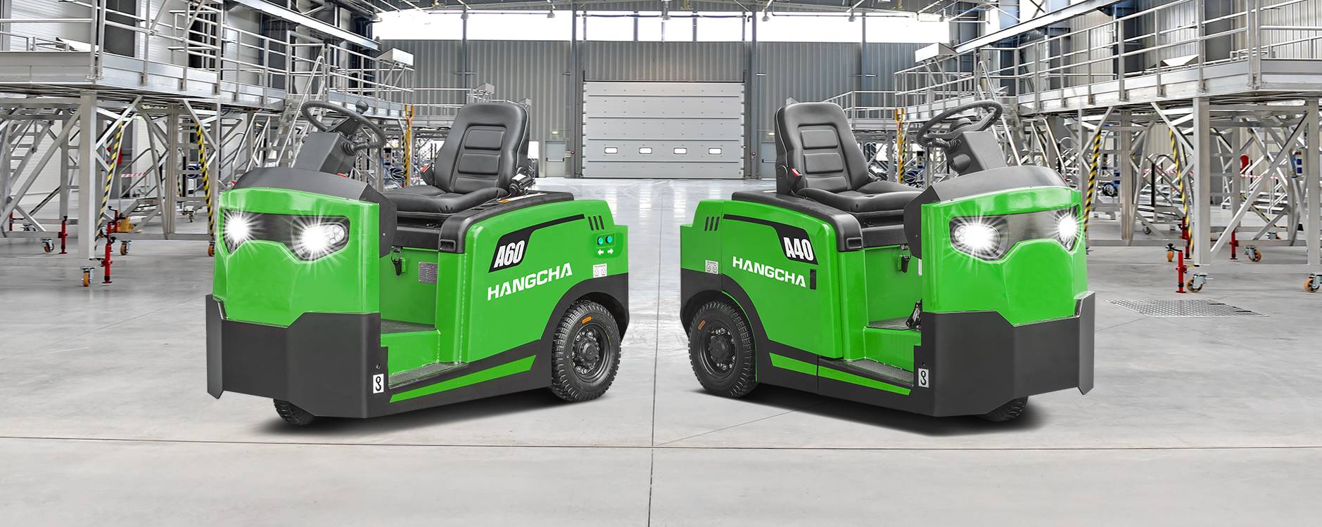 Tracteur de remorquage électrique Hangcha (conducteur assis) 4 500-13 500 lbs — vue alternative