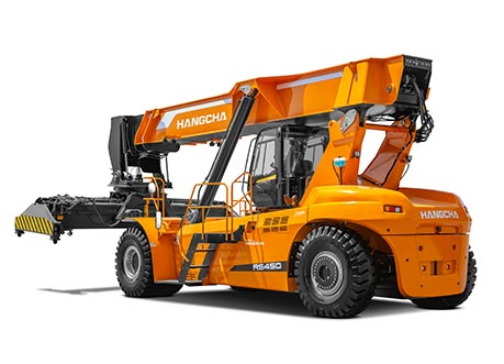 Reachstacker Hangcha (manutentionnaire de conteneurs) — vue alternative