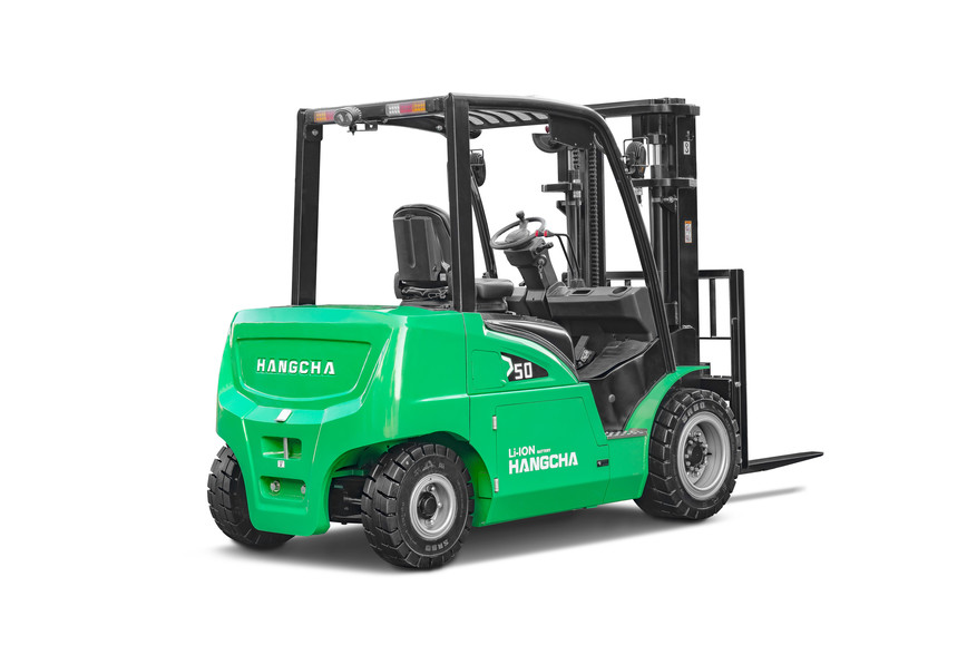 Chariot élévateur électrique Hangcha XC Li-ion à pneus pneumatiques 8 000-11 000 lbs — vue alternative